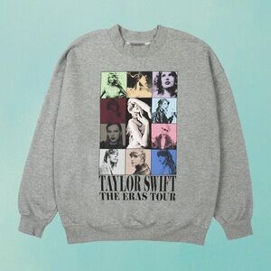 Taylor Swift The Eras Tour Heather Gray Sweatshirt